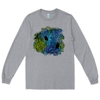 Heather Grey halloween patch  3 Long Sleeve Tee - BundleAndBundleShop