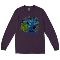 Plum halloween patch  3 Long Sleeve Tee - BundleAndBundleShop