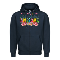 Navy not perfect awesome Zipper Hoodie - JahusDesignShop