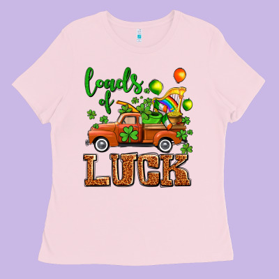 St. Patrick's Day Loads Of Truck Ladies Tee Designed By Oliviacreatesart