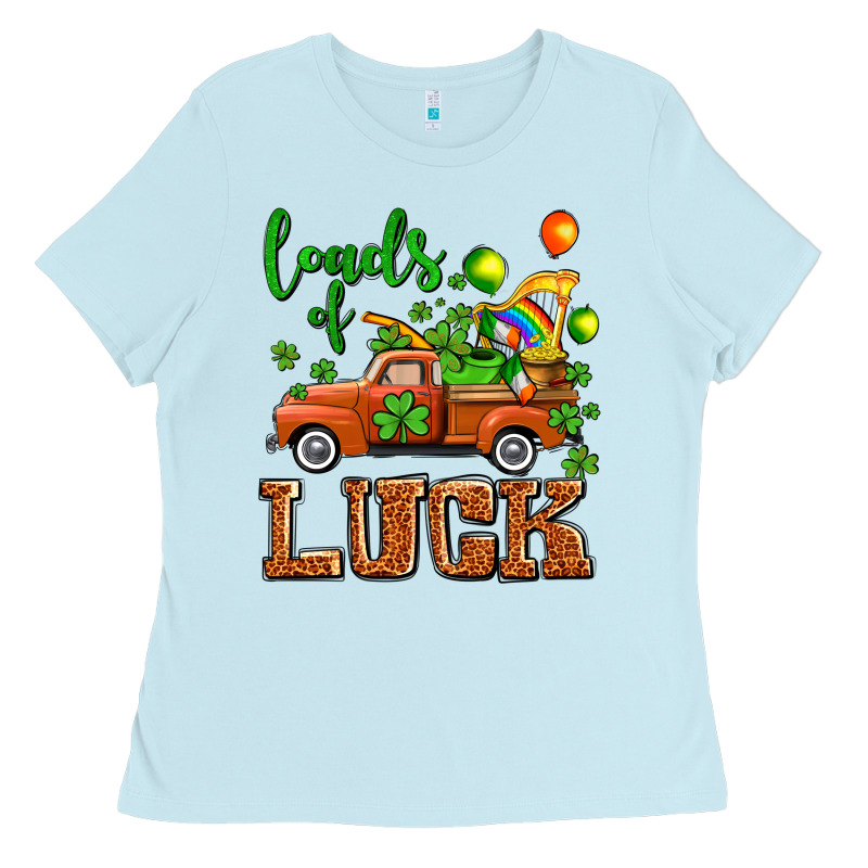 St. Patrick's Day Loads Of Truck Ladies Tee by OliviaCreatesArt | Teevron