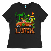 Black St. Patrick's Day loads of truck Ladies Tee - OliviaCreatesArt