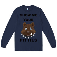 Navy Show Me Your Pitties Long Sleeve Tee - Bettercallsaul