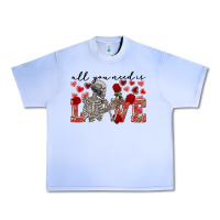 Grape Ice skeleton all you need is love Urban Heavy Tee - FaDigitalArtStudio