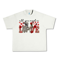 Skeleton All You Need Is Love Urban Heavy Tee | Teevron