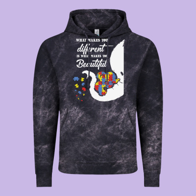 Autism Different Makes You Beautiful Vintage Hoodie Designed By Cowhidedigitalart