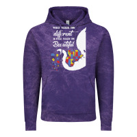 Cloud Purple Autism Different Makes You Beautiful Vintage Hoodie - CowhideDigitalArt