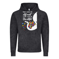 Vintage Black Autism Different Makes You Beautiful Vintage Hoodie - CowhideDigitalArt