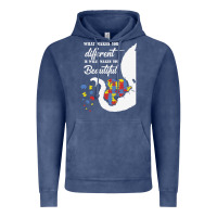 Vintage Denim Autism Different Makes You Beautiful Vintage Hoodie - CowhideDigitalArt