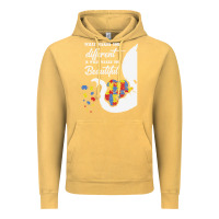 Vintage Mustard Autism Different Makes You Beautiful Vintage Hoodie - CowhideDigitalArt