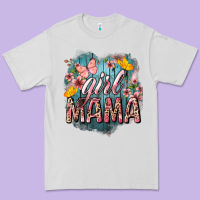 Girl Mama Butterfly Mother's Day Premium Tee Designed By Howdyjamesfarm