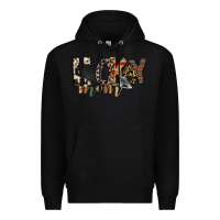 Black hockey mom Premium Hoodie - RacoonDesign