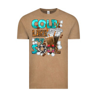 Vintage Coffee cold like my soul coffee cups bbs Vintage Tee - BundleAndBundleShop
