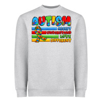 Heather Grey autism accept understand love different Heavyweight Sweatshirt - JahusDesignShop