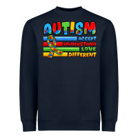 Navy autism accept understand love different Heavyweight Sweatshirt - JahusDesignShop