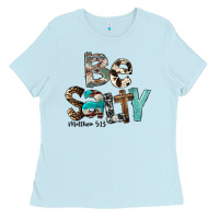 Baby Blue Be Salty Matthew 5:13 Ladies Tee - FaDigitalArtStudio