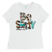 White Be Salty Matthew 5:13 Ladies Tee - FaDigitalArtStudio