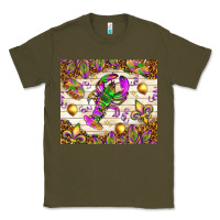 Army Green Mardi Gras with crab tumbler Classic Tee - HowdyJamesFarm