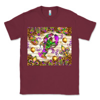 Burgundy Mardi Gras with crab tumbler Classic Tee - HowdyJamesFarm