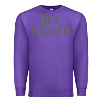 Purple jet lagged cute world traveler & funny vacation pullover hoodie Premium Sweatshirt - linhVisuals