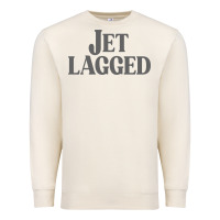 Sandshell jet lagged cute world traveler & funny vacation pullover hoodie Premium Sweatshirt - linhVisuals