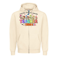 Sandshell teacher wildflowers kopyası Zipper Hoodie - JahusDesignShop