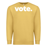 Antique Gold vote   election voting political long sleeve t shirt Premium Sweatshirt - linhVisuals