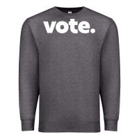 Charcoal Heather vote   election voting political long sleeve t shirt Premium Sweatshirt - linhVisuals