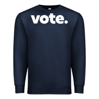 Navy vote   election voting political long sleeve t shirt Premium Sweatshirt - linhVisuals