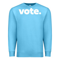 Ocean Blue vote   election voting political long sleeve t shirt Premium Sweatshirt - linhVisuals