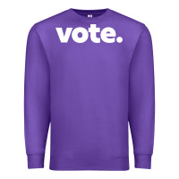 Purple vote   election voting political long sleeve t shirt Premium Sweatshirt - linhVisuals