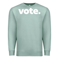 Seafoam vote   election voting political long sleeve t shirt Premium Sweatshirt - linhVisuals