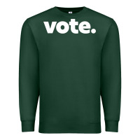 Sports Green vote   election voting political long sleeve t shirt Premium Sweatshirt - linhVisuals