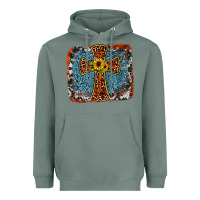 Sage western cross Heavyweight Hoodie - JahusDesignShop