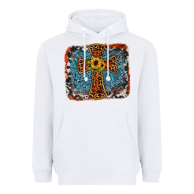 Western Cross Heavyweight Hoodie by JahusDesignShop | Teevron