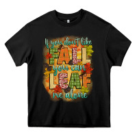 Black if you dont like fall you can leaf me alone Heavy Core Tee - CowGirlArtShop