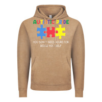 Vintage Coffee Autistic Pride Autism Awareness Vintage Hoodie - CowhideDigitalArt