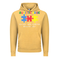 Vintage Mustard Autistic Pride Autism Awareness Vintage Hoodie - CowhideDigitalArt