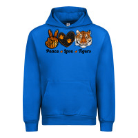 Cobalt peace love tigers Urban Hoodie - RanaPortraitStore