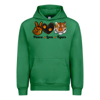 Emerald peace love tigers Urban Hoodie - RanaPortraitStore