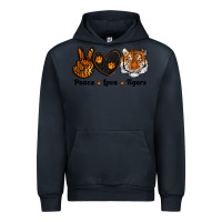 Navy peace love tigers Urban Hoodie - RanaPortraitStore