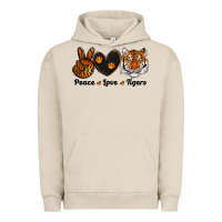 Pigment French Oak peace love tigers Urban Hoodie - RanaPortraitStore