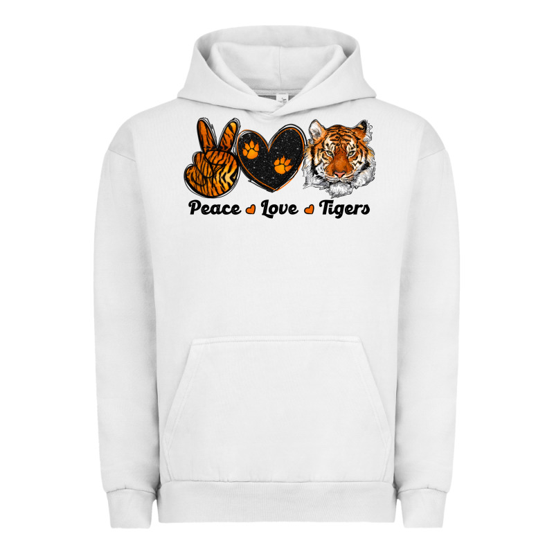 Peace Love Tigers Urban Hoodie by RanaPortraitStore | Teevron