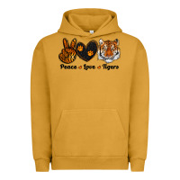Pigment Peanut Butter peace love tigers Urban Hoodie - RanaPortraitStore