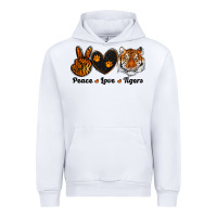 White peace love tigers Urban Hoodie - RanaPortraitStore