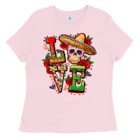 Bubblegum Pink Cinco de mayo love Ladies Tee - FaDigitalArtStudio