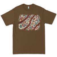 Cacao Baseball leopard glitter background Premium Tee - HowdyJamesFarm