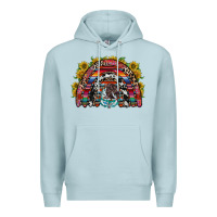 Blue Mist mexican rainbow Premium Hoodie - RacoonDesign