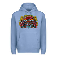 Colony Blue mexican rainbow Premium Hoodie - RacoonDesign