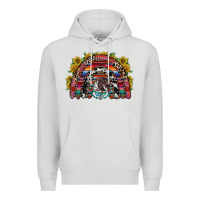 Dove Grey mexican rainbow Premium Hoodie - RacoonDesign